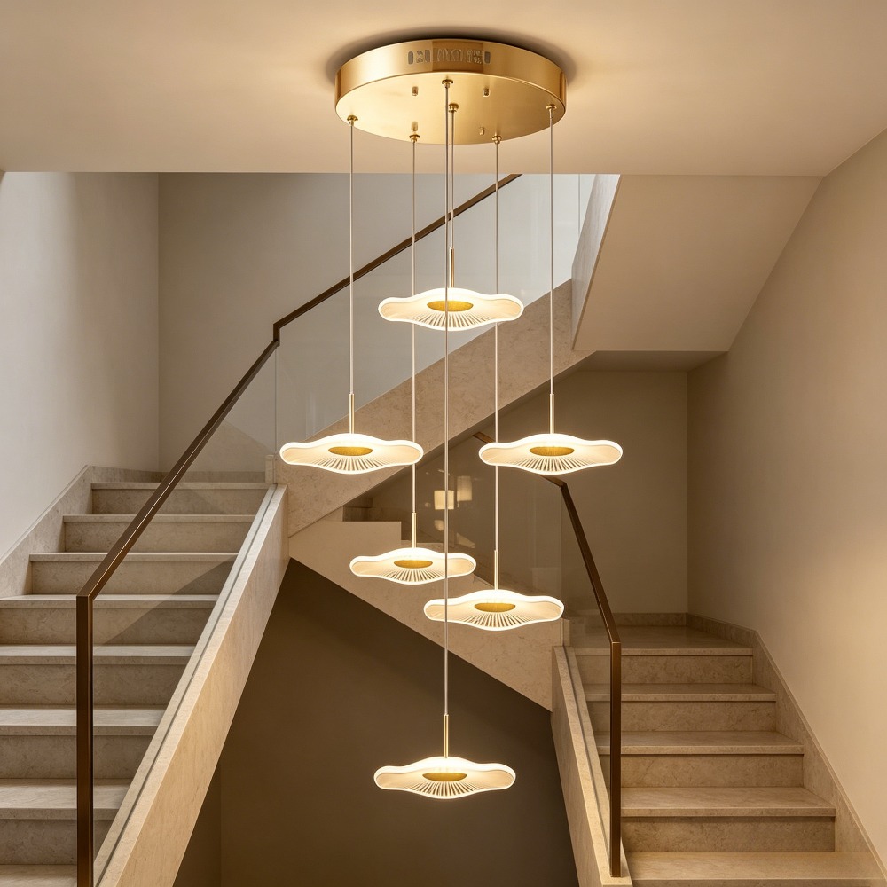 Decor Lighting Floor Lamps - Lampa wisząca LED w kształcie liścia
