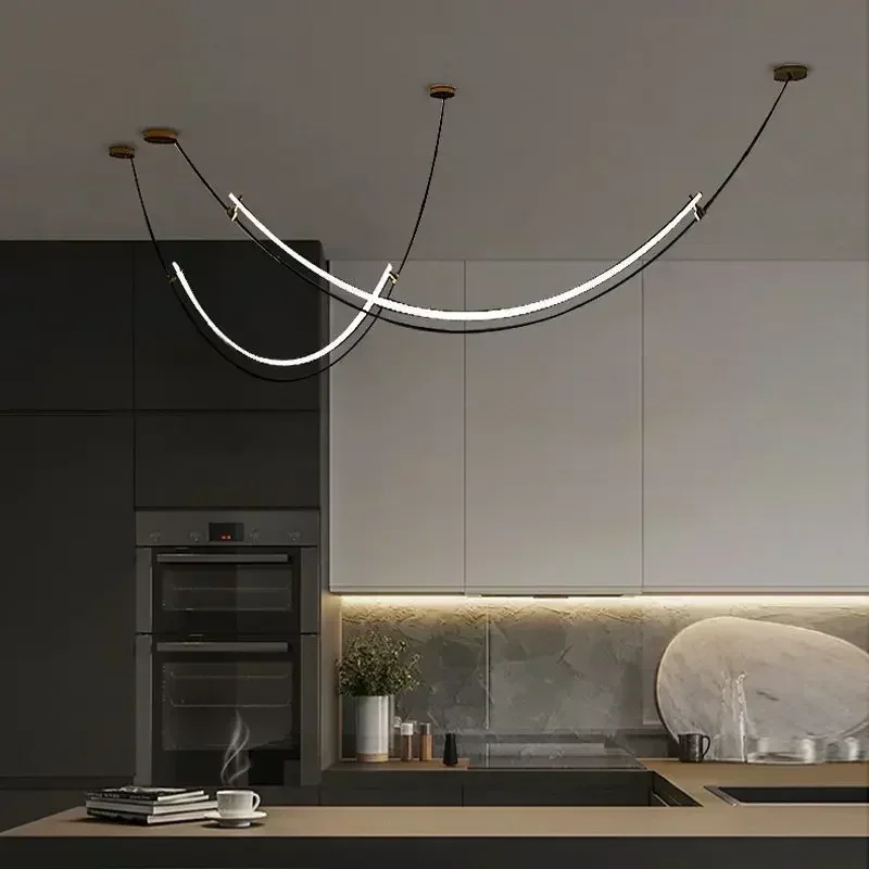 Decor Lighting Floor Lamps - Nordycki współczesny wiszący żyrandol Lustre minimalistyczny