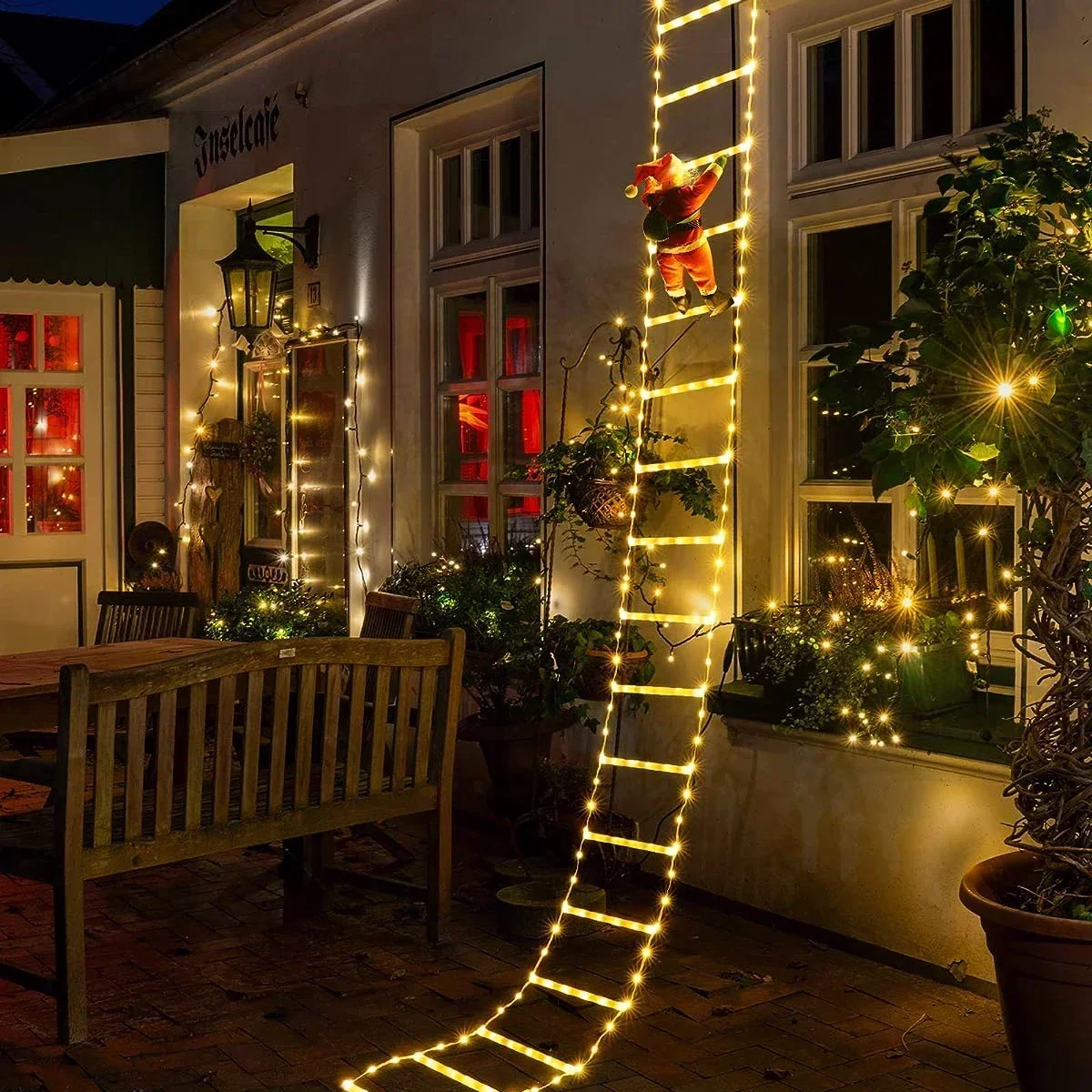 Lighting Tree Decor - Lampka drabinowa LED dla Świętego Mikołaja