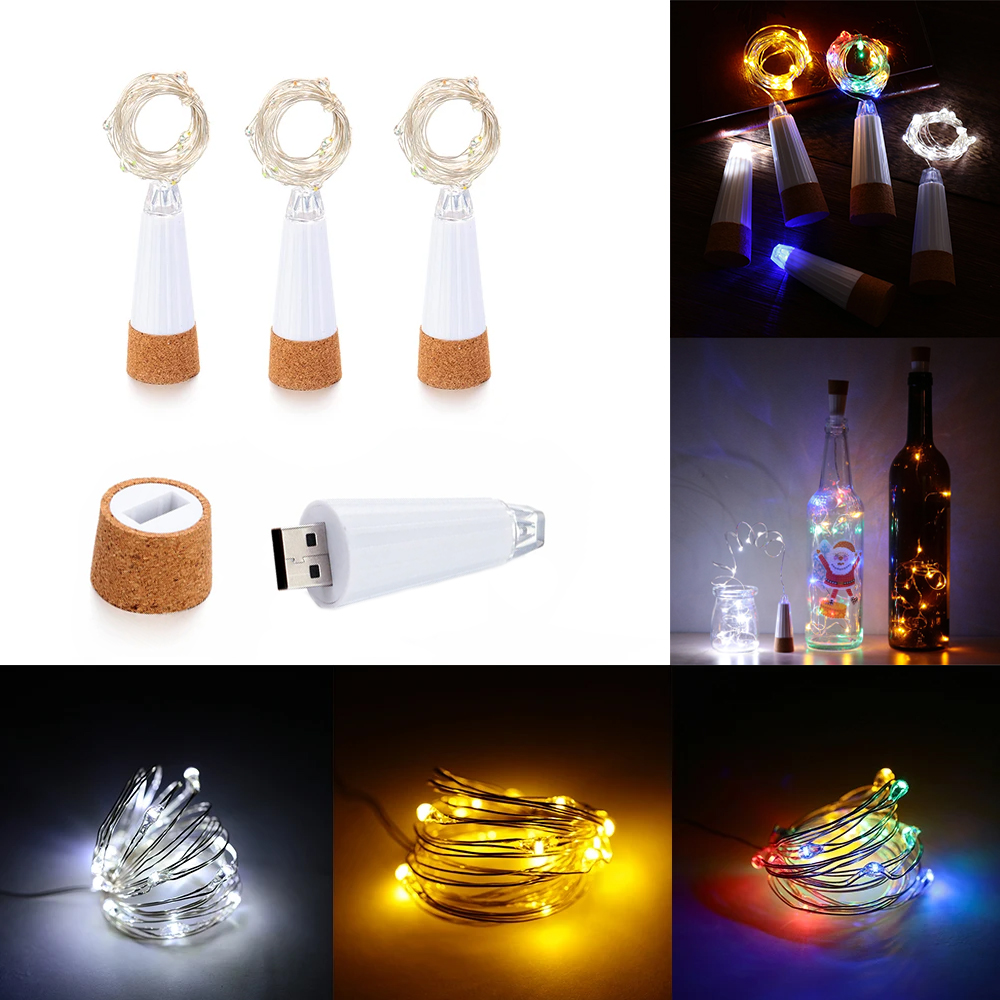 Decor Lighting Cork - 2 m 20 LED butelka z