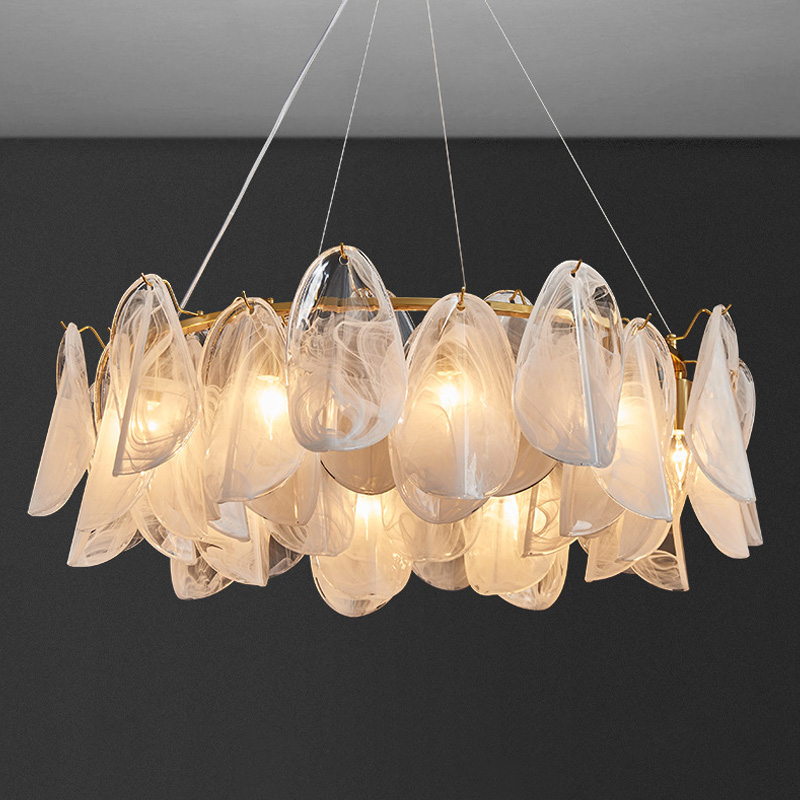 Lighting Home Decor Items - Luksusowe szklane żyrandole lampy do salonu