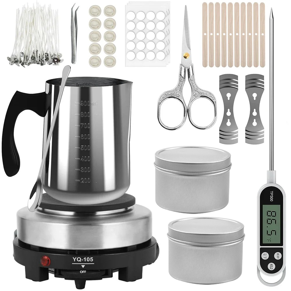 Wax Melter Electric - Zestaw do robienia świec: garnek do