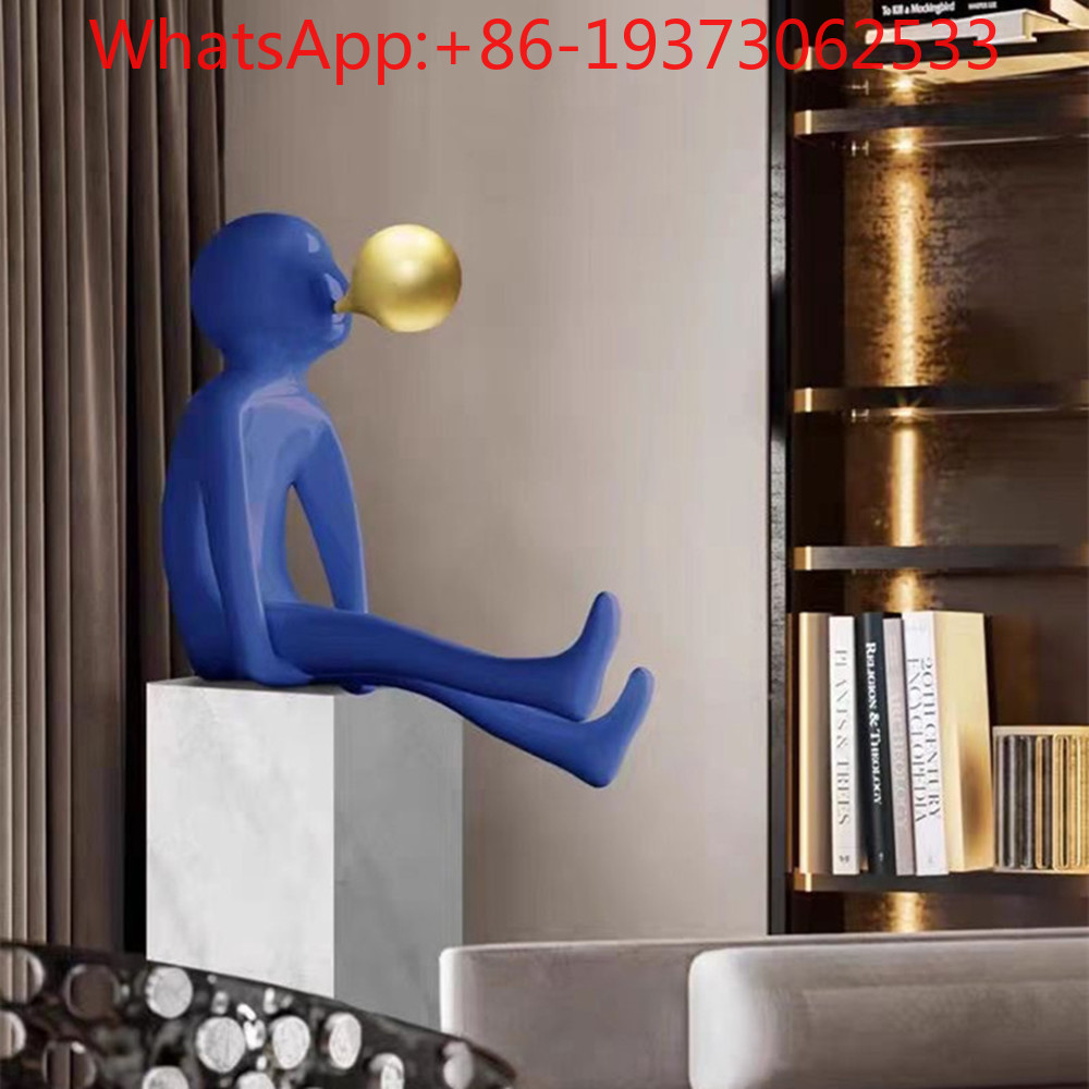 Lighting Decoration - Figura wejściowa, rzeźba dmuchająca bańki, kreskówkowy