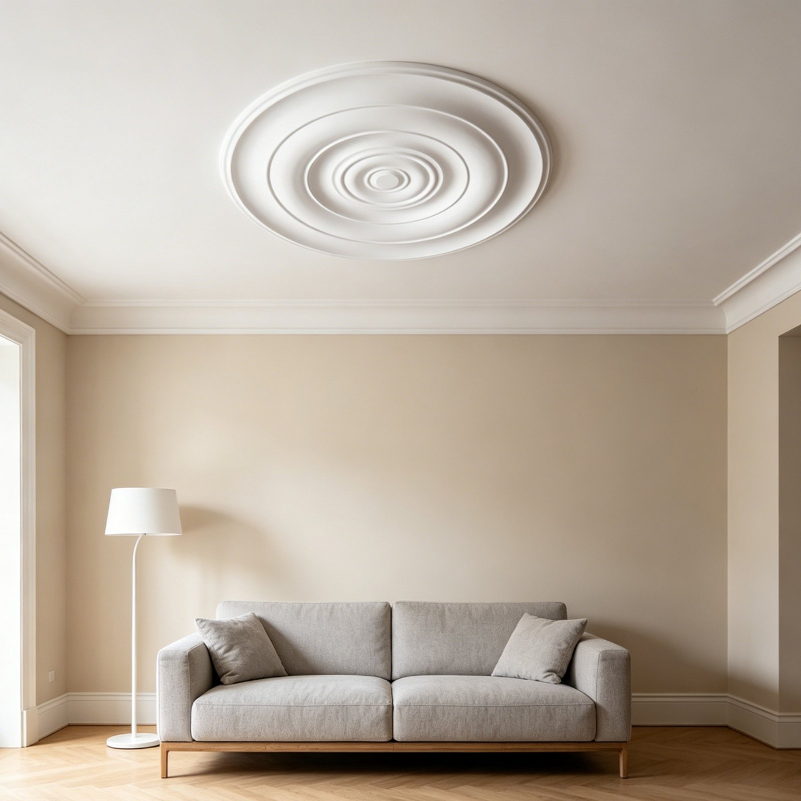 Lighting Decoration - Okrągła medalionowa ozdoba sufitowa w stylu