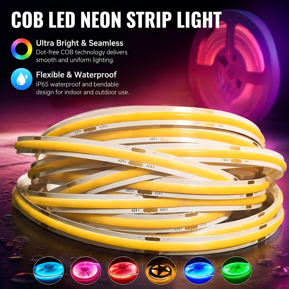 Lighting Decor And More - Taśma LED COB DC12V/24V 320LED/M Wysoka