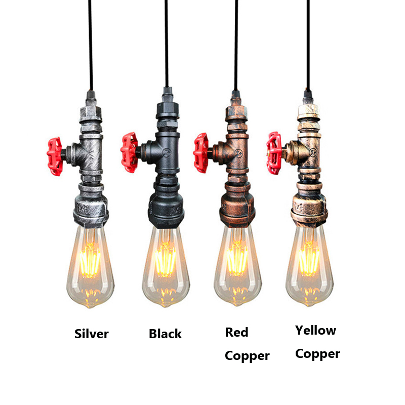 Lighting Home Decor Items - Retro Loftowa Lampa Wisząca z Rur