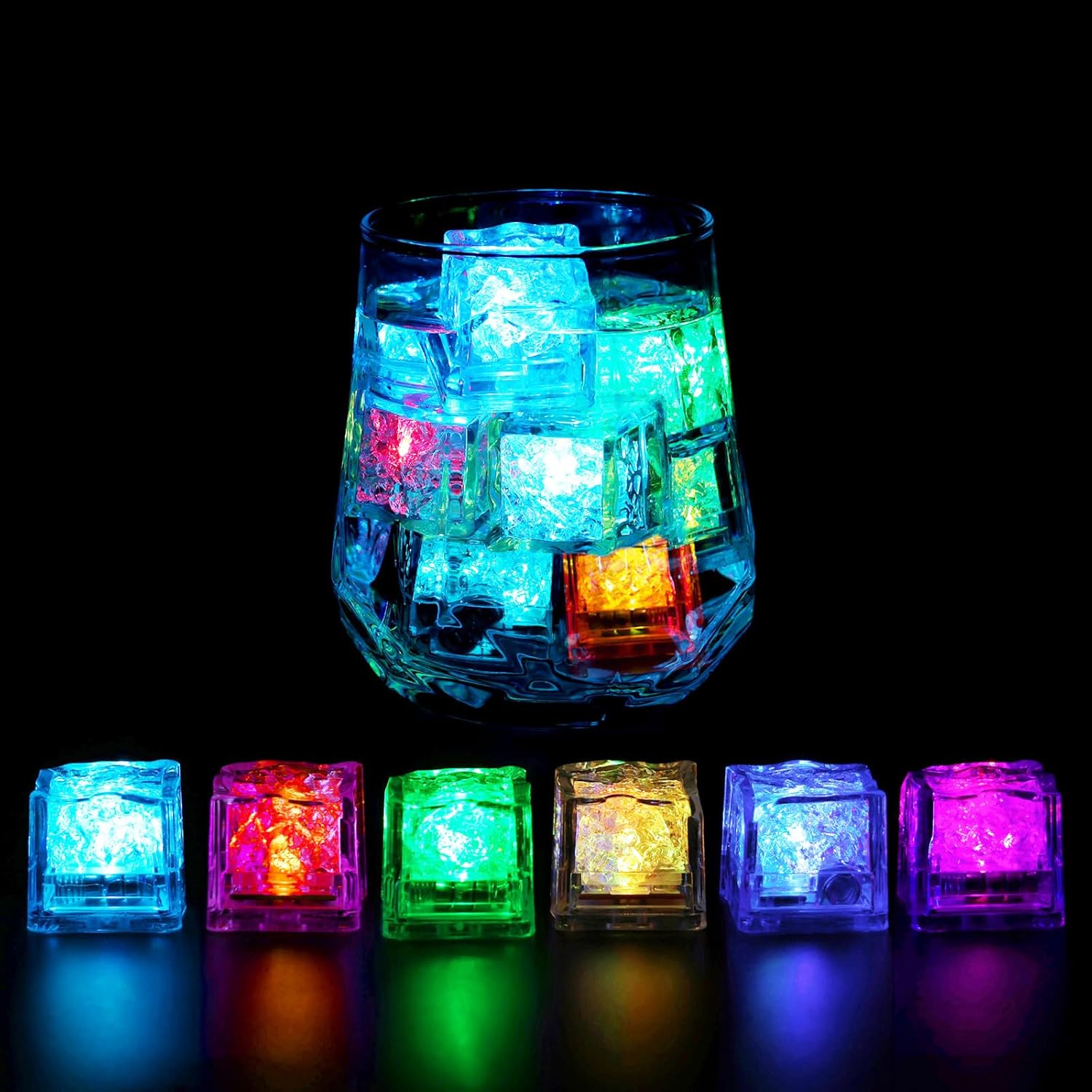 Decor Lighting Pack - 50/100 sztuk LED-owych kostek lodu świecących