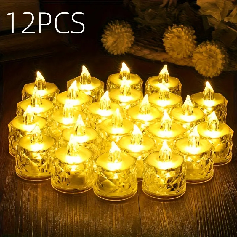Decor Lighting Pack - 12 sztuk bezpłomieniowych świeczek LED typu