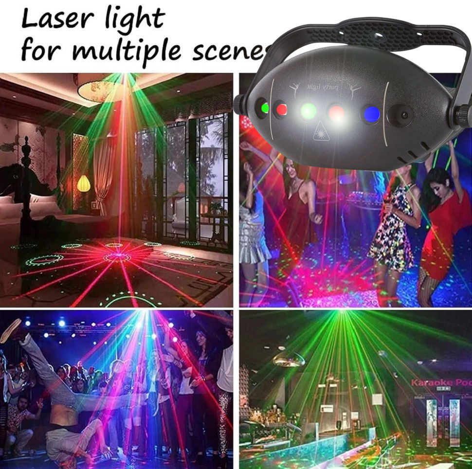 RGB światła dyskotekowe scena  – Lighting Effect Home Decor recenzja i cena