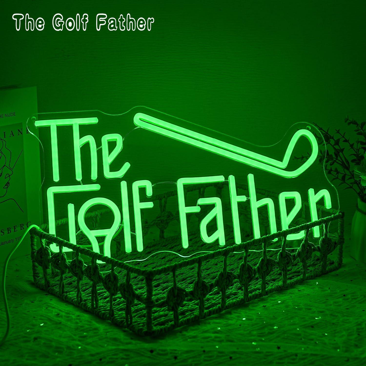 Neonowy znak LED Golf Father,  – Office Lighting Decor recenzja i cena