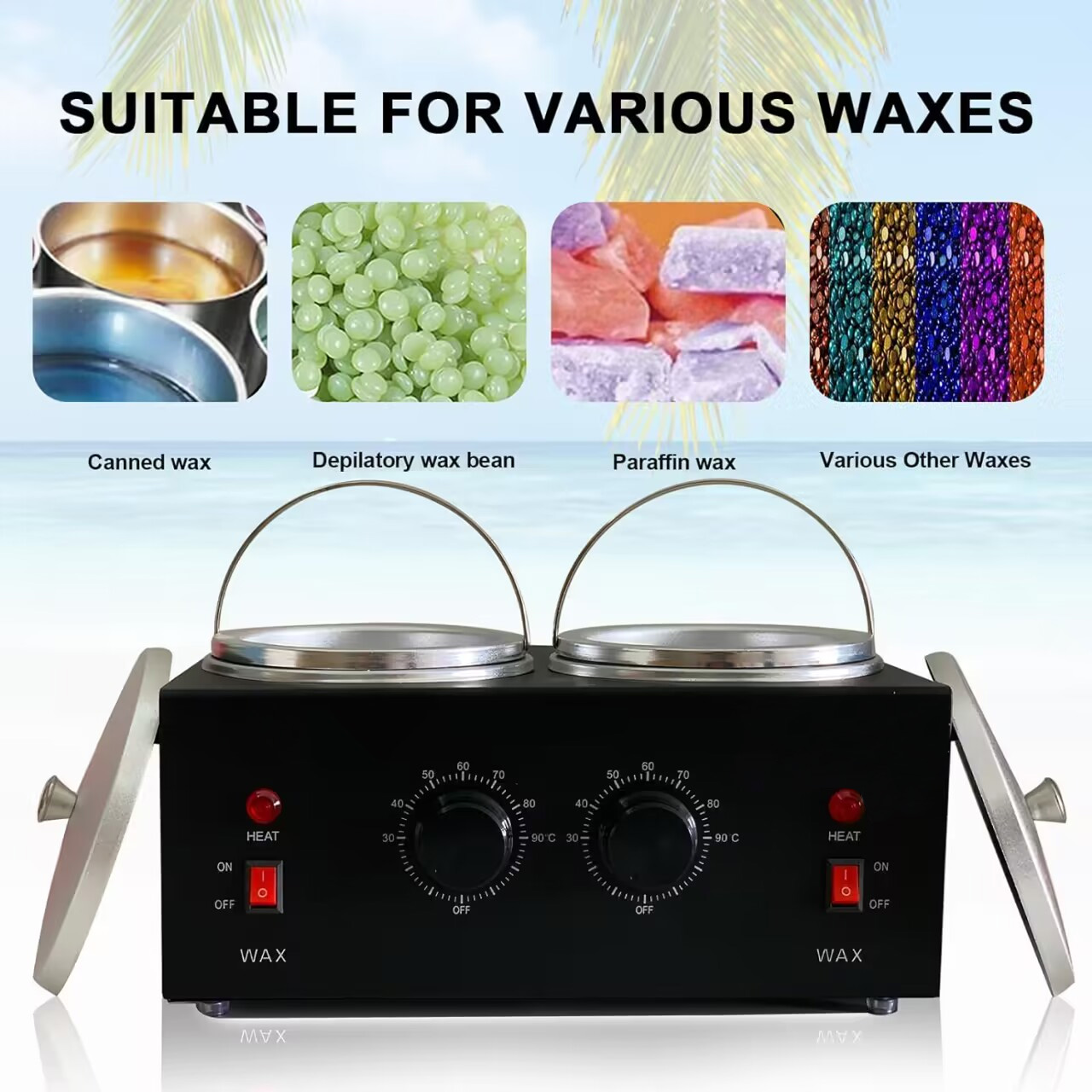 Podwójne garnki do wosku Profe – Wax Melter Electric recenzja i cena