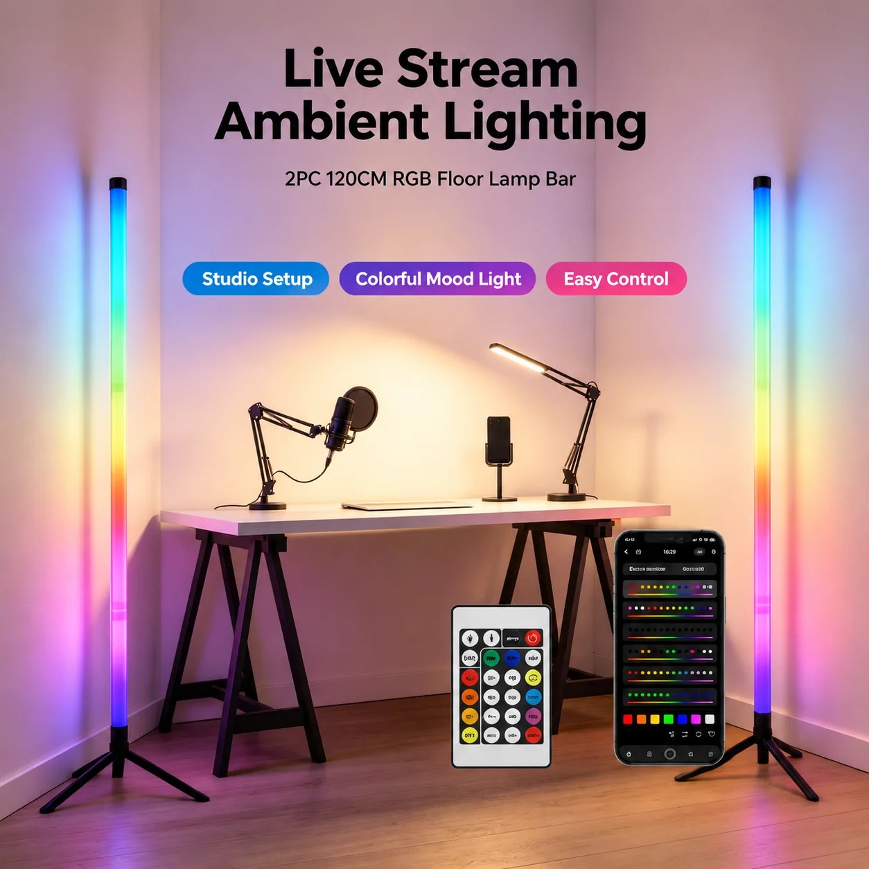 2 sztuki narożnych lamp podłog – Lighting Decoration In Bedroom recenzja i cena