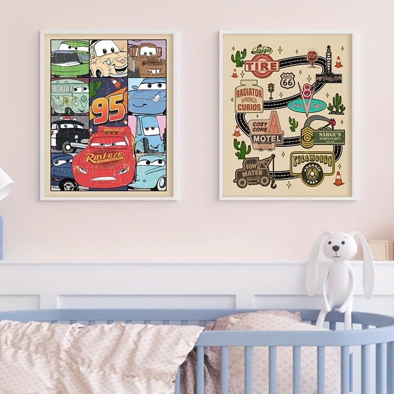 Obrazy z postaciami z filmu Au – Lighting Mcqueen Decor recenzja i cena