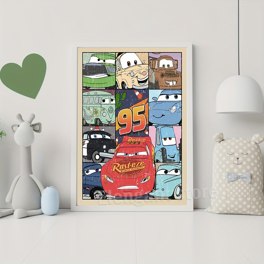 Obrazy z postaciami z filmu Au – Lighting Mcqueen Decor recenzja i cena