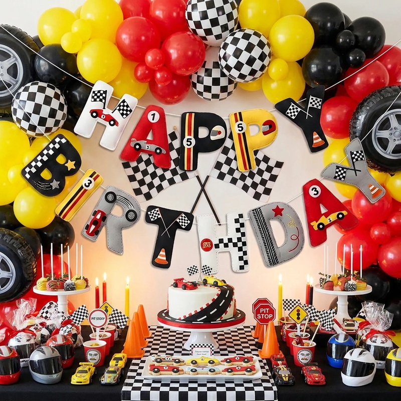 Gotowy do użycia baner urodzin – Lighting Mcqueen Decor recenzja i cena