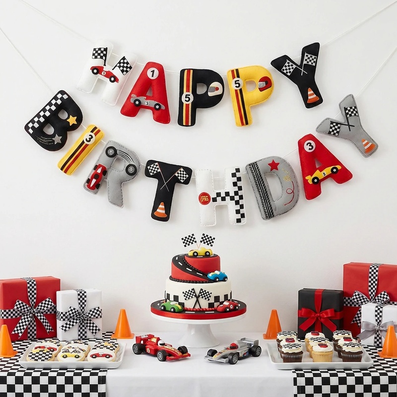 Gotowy do użycia baner urodzin – Lighting Mcqueen Decor recenzja i cena