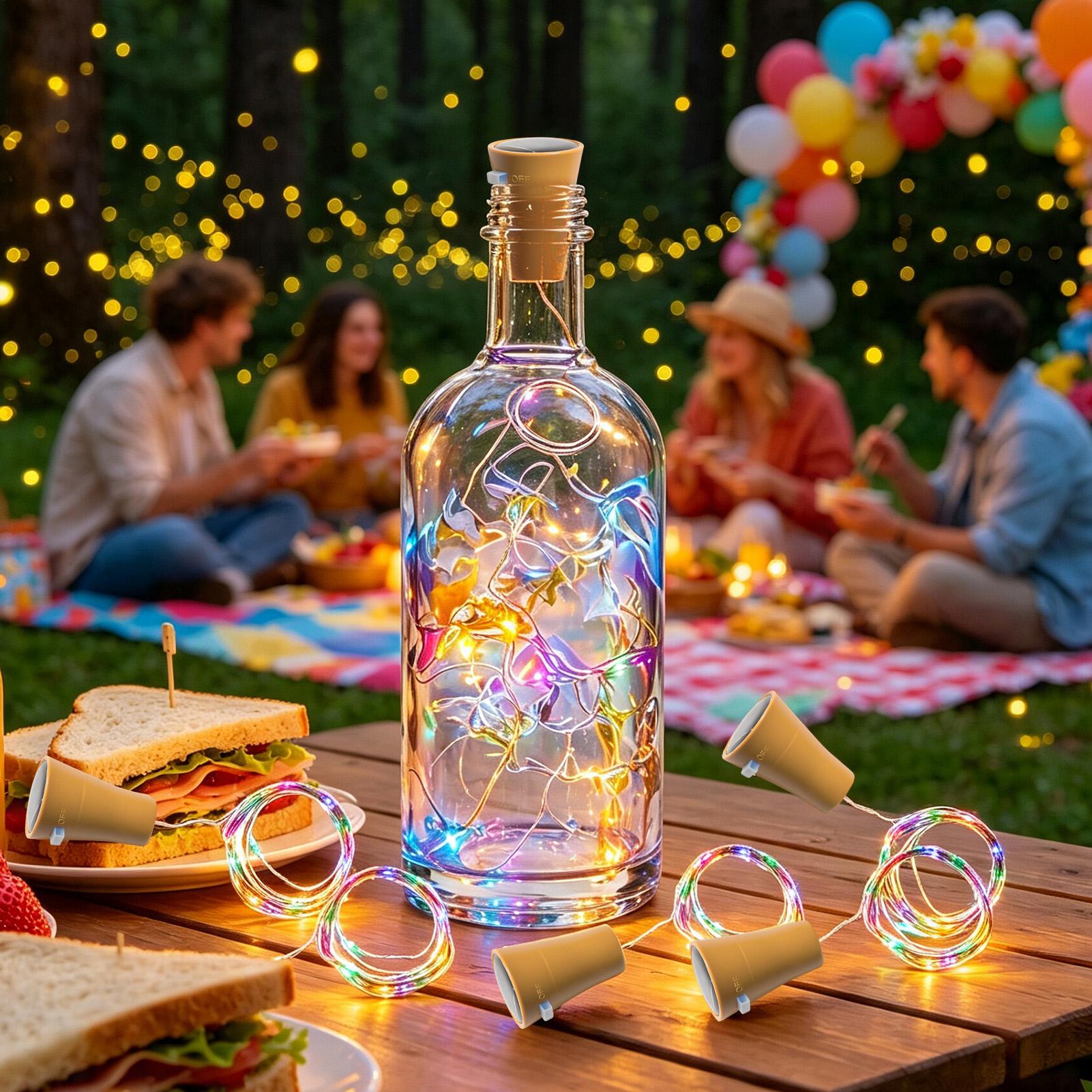 Solarne lampki LED do butelek  – Decor Lighting Cork recenzja i cena