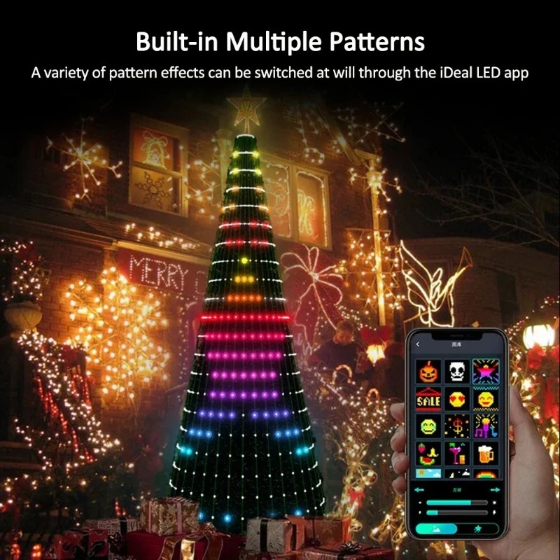 Świąteczne lampki choinkowe w  – Lighting Tree Decor recenzja i cena