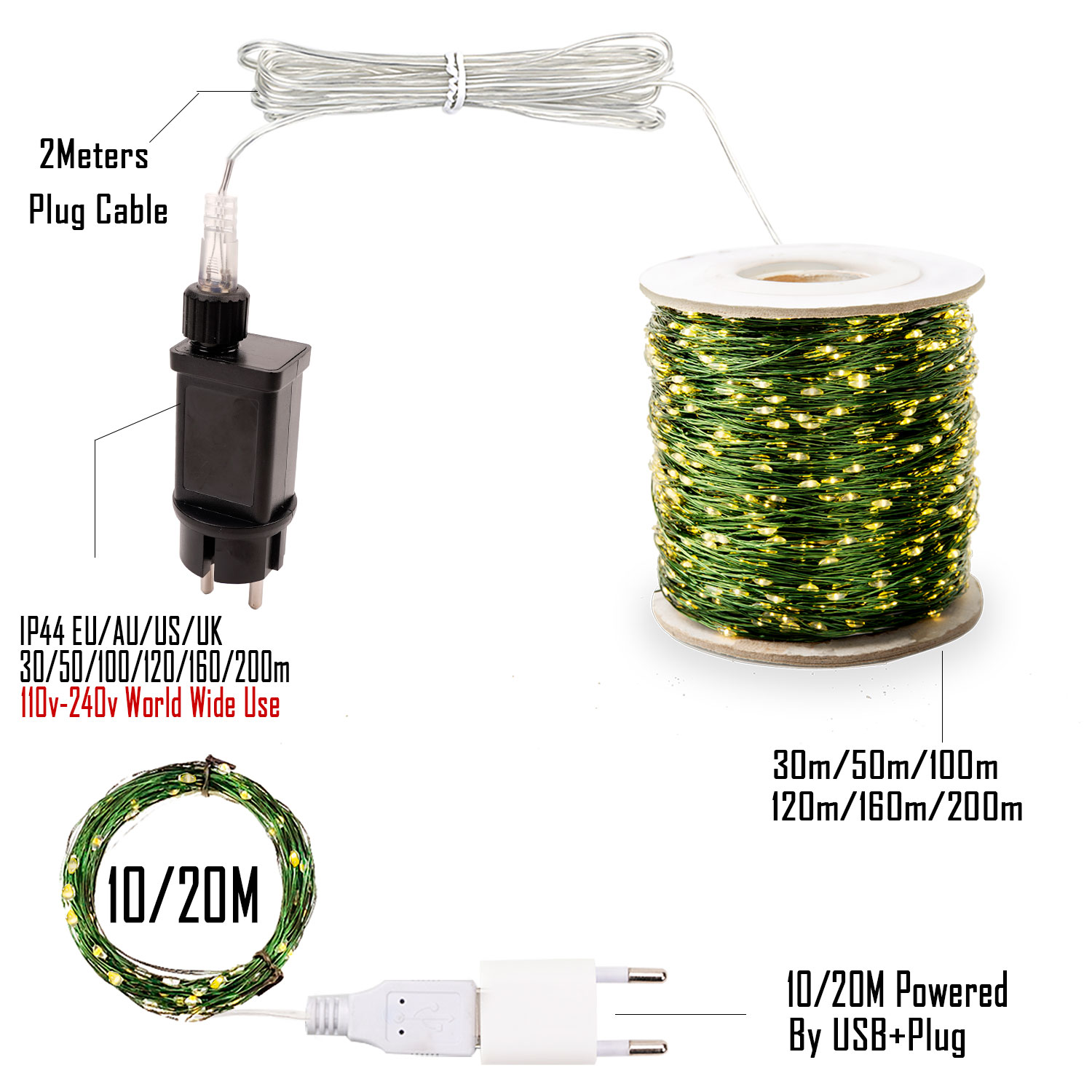 Więcej LED zielony drut girlan – Lighting Decor And More recenzja i cena