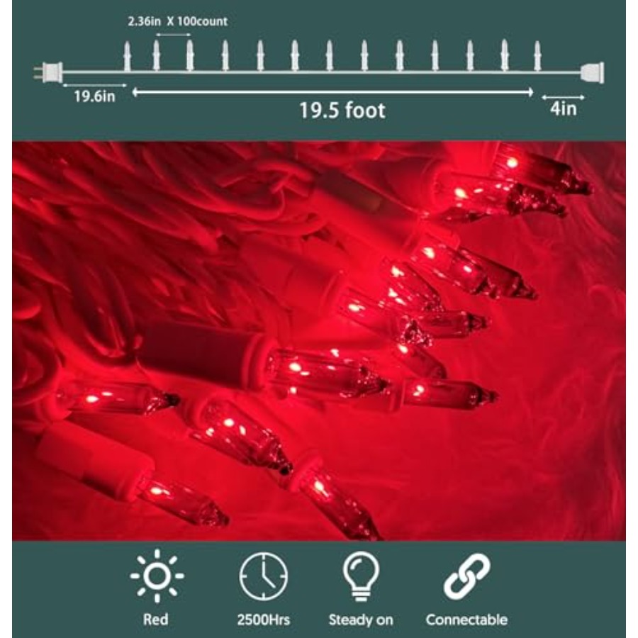 Lampki świąteczne 100 sztuk, l – Lighting Tree Decor recenzja i cena