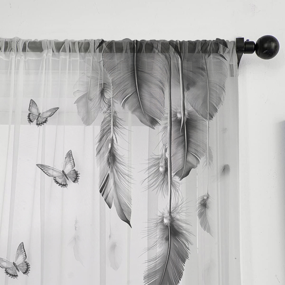 2 szt. Przezroczyste zasłony z – Office Lighting Decor recenzja i cena