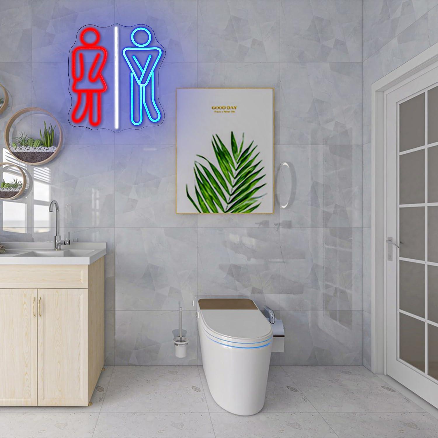 Neonowe znaki toaletowe, toale – Office Lighting Decor recenzja i cena