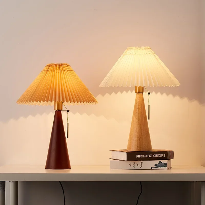 Retro Plisowana Lampa Stołowa  – Lighting Decoration In Bedroom recenzja i cena