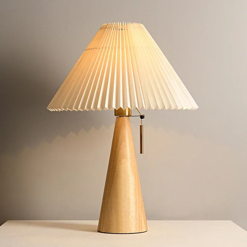 Retro Plisowana Lampa Stołowa  – Lighting Decoration In Bedroom recenzja i cena