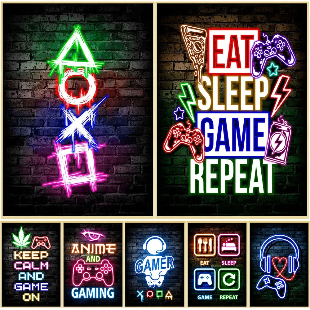 Gaming Neon Jedz Śpij Graj Pow – Office Lighting Decor recenzja i cena